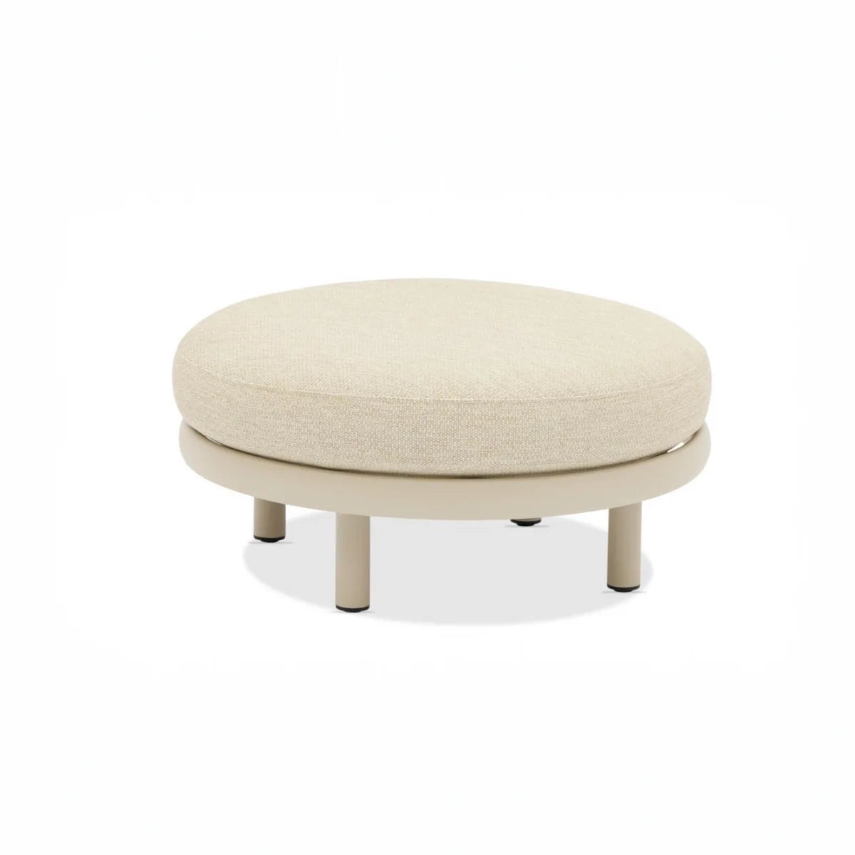 Luxuriöser Garten-Pouf aus Aluminium
